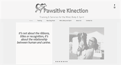 Desktop Screenshot of pawsitivekinection.com